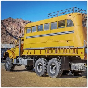 Poszterek 30x30 Sárga munkakocsi az USA-ból