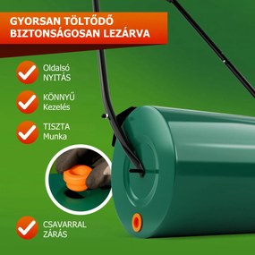 FARMER fűhengerező, 57cm, zöld Jurhan