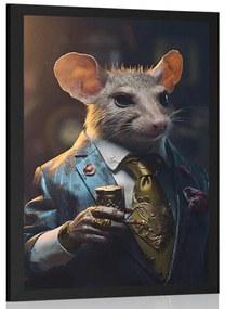 Plakát állati gengszter patkány