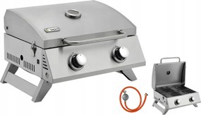 Gázgrill Kerti Asztali Chicago 6,0 Kw Tepro Rozsdamentes Acél Szűkítő