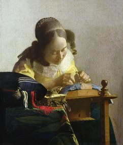 Jan (1632-75) Vermeer - Reprodukció The Lacemaker, 1669-70, (35 x 40 cm)