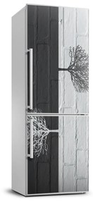Hűtő matrica Fák a falon FridgeStick-70x190-f-117821406