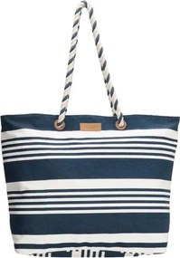 Kék-fehér csíkos strandtáska „Vacation”