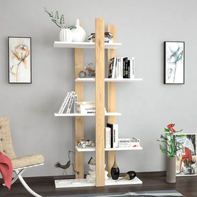 Polcos tároló könyvespolc 45x21x170cm szürke FUR1958-2