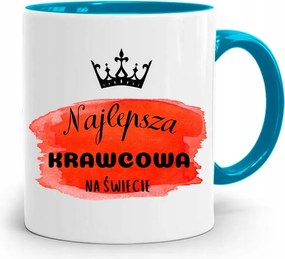 Kék Varrónői Bögre Legjobb Varrónői Nyomtatott Fotóval