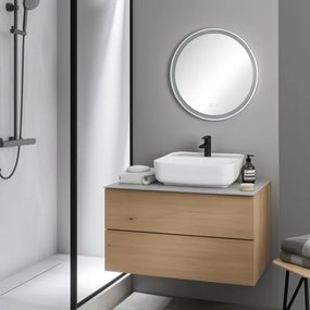 Brilagi-LED dimmelhető, fűthető tükör háttérvilágítással ALU PRO LED/18W/230V Ø60 cm IP44 matt króm