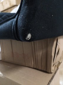 AKCIÓ Fekete bársonyszék NOLA II. minőség