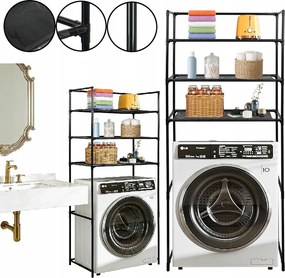 Mosógéptartó Állvány, Mosógép Feletti Wc, Felépítményes Szekrény, Wc Szekrény, 3 Polc