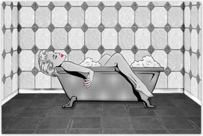 Poszterek 120x80 Marylin Monroe a kádban