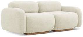 Krémszínű buklé moduláris kanapé 190 cm Ailani – Makamii