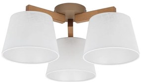 Brilagi - Felületre szerelhető csillár LATTE SABIA 3xE27/15W/230V fenyő/fehér