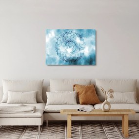 Kép - mennyei mandala (üvegen) (70x50 cm)