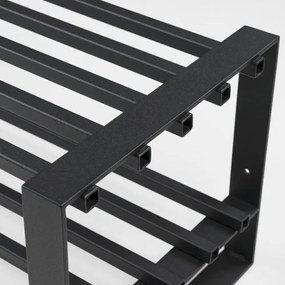 Fekete fém cipőtartó Rumo – Spinder Design