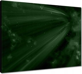 Vászonkép 50x40 Palackzöld Kozmosz