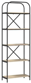 Könyvespolc sonoma tölgy 60 x 30 x 183 cm Faanyag