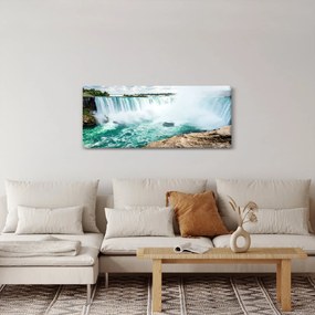 Vízesések hajóval képe (120x50 cm)