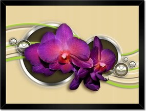 Poszterek keretben 40x30 Orchideák