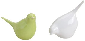 Porcelán madárka BIRDETTA 9 cm - több változat Termék színe: Fehér