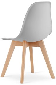 Étkező garnitúra 1 + 4, UMEKO 120x80 cm asztal sonoma tölgy + szürke KITO szék