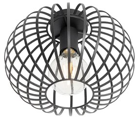 Design mennyezeti lámpa fekete 30 cm - Johanna
