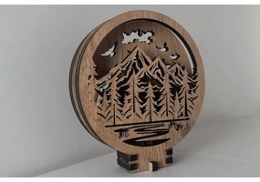 Li-Go 23583/DUB2 - LED Fényerőszabályozható asztali dekoráció LED/12W/230V 20x22 cm tölgy