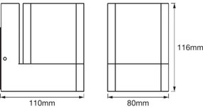 Ledvance - LED RGB kültéri fali lámpa SMART + CUBE LED / 9,5W / 230V IP44 Wi-Fi