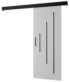 Tolóajtó 80 cm Slavdro 3 (matt fehér + matt fekete). 1108841