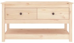Tömör fenyőfa dohányzóasztal 102 x 49 x 55 cm