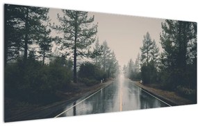 Egy út képe az esőben (120x50 cm)