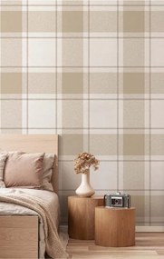 Parato Cristiana Masi Top Stripes Block bézs kockás vlies tapéta – 38402
