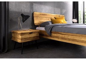 Natúr színű tölgyfa éjjeliszekrény Kula – The Beds