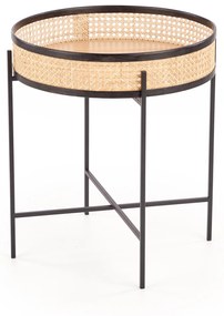 Rattan dohányzóasztal LANIPA 50x55 cm
