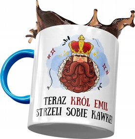 Kék bögre Emil Kollégának Ajándék Nyomtatott Fotóval