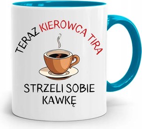 Kamionsofőrnek Tira Bögre Kék Ajándék fényképes nyomattal