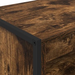 Magas szekrények 2 pcs Füstös tölgy 60 x 36 x 300 cm Faanyag