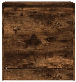 füstös tölgy színű szerelt fa cipőszekrény 60 x 34 x 63,5 cm