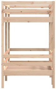 tömör fenyőfa emeletes ágy 75x190 cm