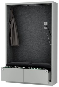 Sally 1150mm korpus Szary - siedzisko Ciemnoszary