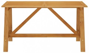 tömör akácfa kerti étkezőasztal 140 x 70 x 73,5 cm