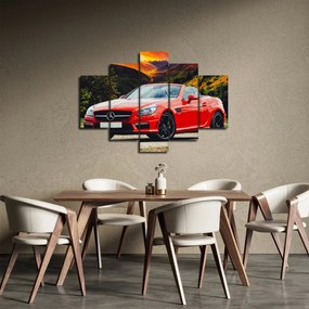 Kép - piros Mercedes (150x105 cm)