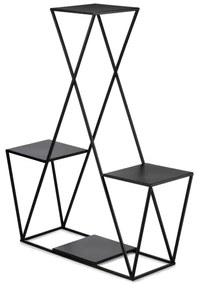 Virágállvány 95x78 cm fekete