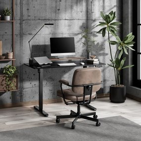 Állítható magasságú íróasztal Nojo Light 120 cm x 60 cm fekete