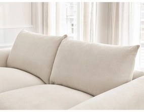 Krémszínű kinyitható kanapé 214 cm Ernest – Bobochic Paris