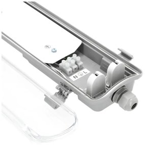 HERMIC T8 technikai fénycsöves lámpa 2xG13/18W/230V IP65