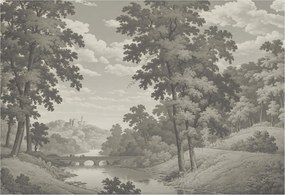 Dekoratív Fotótapéta Hálószobába Kastély és híd 152x104 Ragasztó