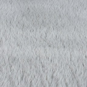 Világosszürke szintetikus szőrme szőnyeg 200x290 cm Ivy Luxury Fur – Flair Rugs