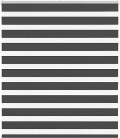 vidaXL zebrafüggönnyel fekete szövetszélesség 115,9 cm poliészter