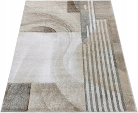 Szőnyeg 200x290 Bézs Modern Geometrikus Hálószoba Nappali Masszív