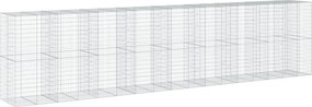 vidaXL horganyzott vas gabion kosár fedéllel 850 x 100 x 200 cm
