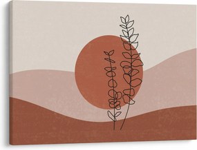 Kép - Boho levelek N⁰1 (70x50 cm)